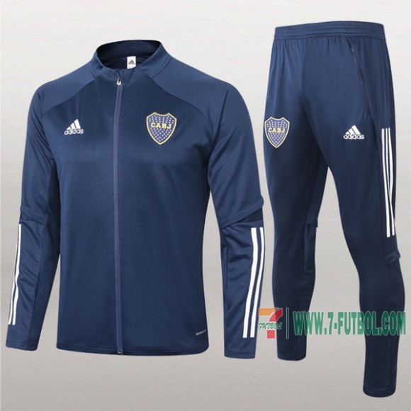 7-Futbol: La Nueva Chaqueta Chandal Del Boca Juniors Azul Marino Cremallera 2020 2021