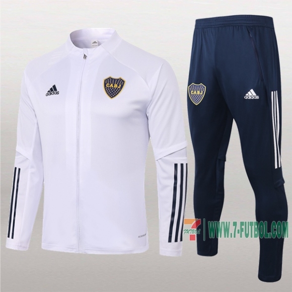 7-Futbol: Las Nuevas Chaqueta Chandal Del Boca Juniors Blancas Cremallera 2020/2021