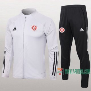 7-Futbol: Nuevas Retro Chaqueta Chandal Del Sc Internacional Gris Cremallera 2020/2021