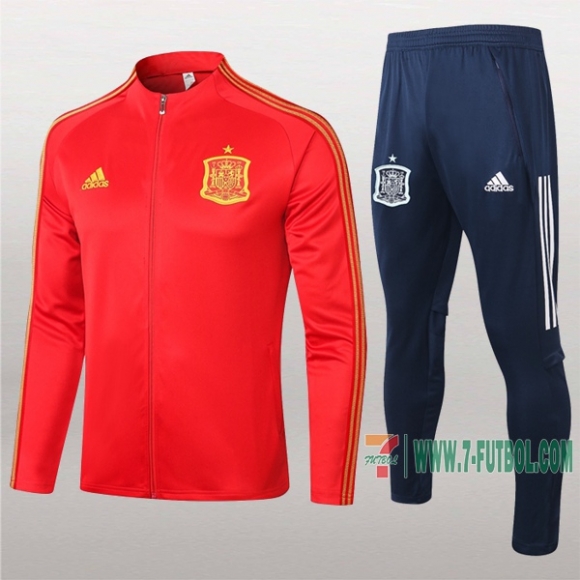 7-Futbol: La Nueva Original Chaqueta Chandal Del Espana Roja Cremallera 2020/2021