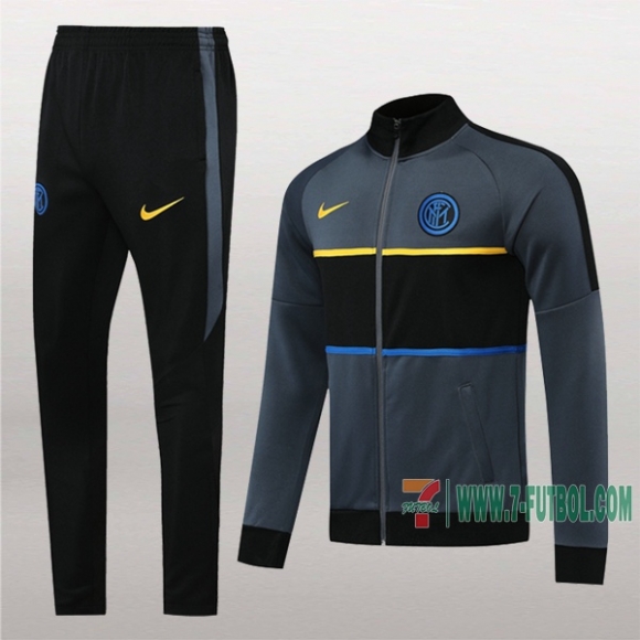 7-Futbol: Nuevas Clasicas Chaqueta Chandal Del Inter Milan Gris Cremallera 2020 2021