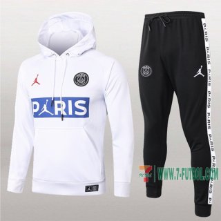 7-Futbol: Nueva Clasicas Sudadera Chandal Del Psg Pairis Jordan Con Capucha Blancas 2020-2021