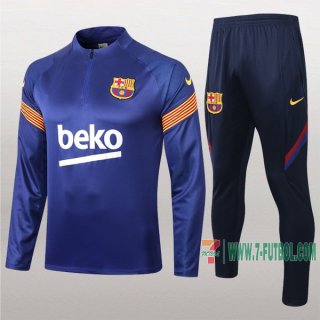 7-Futbol: Termicas Nuevo Chandal Del Fc Barcelona Azul Medio Zip 2020 2021