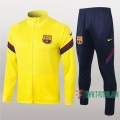 7-Futbol: Termicas Clasicas Chaqueta Chandal Del Fc Barcelona Amarilla Cremallera 2020/2021