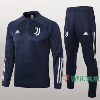 7-Futbol: La Nueva Chandal Del Juventus Azul Marino Medio Zip 2020-2021