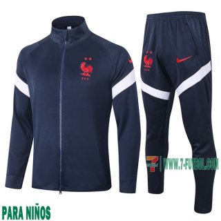 7-Futbol: Chaqueta Chandal Niño Nueva Del Francia Azul Marino 2020/2021 Venta Caliente