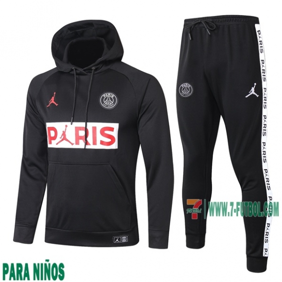 7-Futbol: Sudadera Chandal Niño Nuevo Del Paris Psg Con Capucha Negra Roja Blancas 2020/2021 Venta Caliente