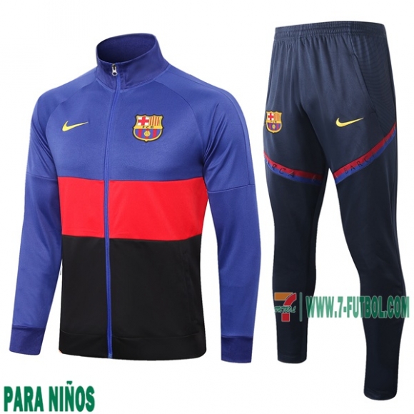 7-Futbol: Chaqueta Chandal Niño Nuevas Del Barcelona Azul Marino Roja 2020/2021 Venta Caliente