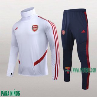 7-Futbol: La Nueva Sudaderas Chandal Fc Arsenal Para Niños Cuello Alto Blancas 2020/2021