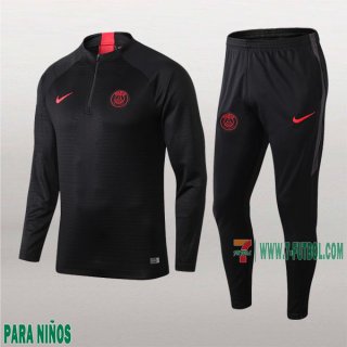 7-Futbol: La Nuevo Chandal Psg Paris Saint Germain Para Niños Medio Zip Negra 2019/2020