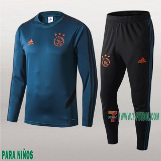 7-Futbol: La Nueva Sudaderas Chandal Ajax Amsterdam Para Niños Azul 2019/2020