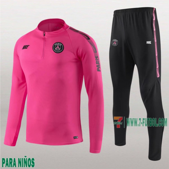 7-Futbol: Las Nuevas Chandal Psg Paris Saint Germain Para Niños Medio Zip Rosa 2019/2020