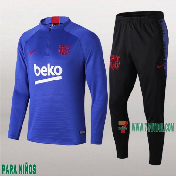 7-Futbol: La Nuevo Chandal Fc Barcelona Para Niños Medio Zip Azul 2019/2020