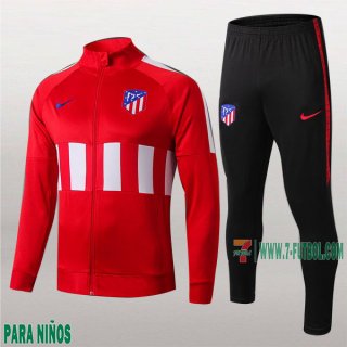 7-Futbol: La Nueva Chaquetas Chandal Atletico Madrid Para Niños Cremallera Roja 2019/2020