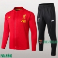 7-Futbol: Las Nuevas Chaquetas Chandal Fc Liverpool Para Niños Cremallera Roja 2019/2020