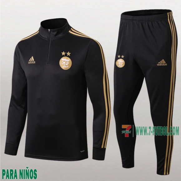7-Futbol: La Nuevo Chandal Argelia Para Niños Medio Zip Negra 2019/2020 7-Futbol: La Nuevo Chandal Argelia Para Niños Medio Zip Negra 2019/2020