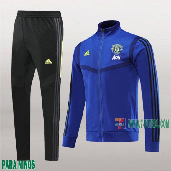 7-Futbol: La Nuevo Chaquetas Chandal Manchester United Para Niños Cremallera Azul 2019/2020 7-Futbol: La Nuevo Chaquetas Chandal Manchester United Para Niños Cremallera Azul 2019/2020