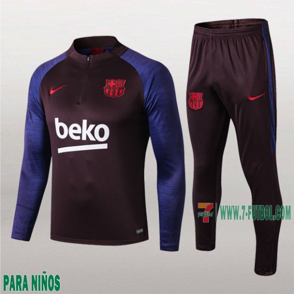 7-Futbol: La Nueva Chandal Fc Barcelona Para Niños Medio Zip Negra 2019/2020