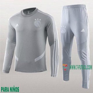 7-Futbol: La Nuevo Sudaderas Chandal Ajax Amsterdam Para Niños Gris 2019/2020