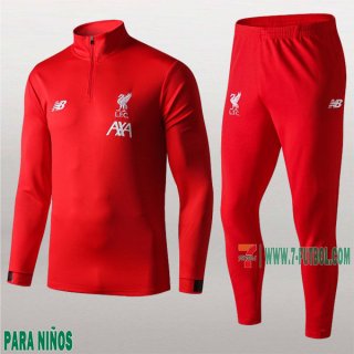 7-Futbol: La Nueva Chandal Fc Liverpool Para Niños Medio Zip Roja 2019/2020