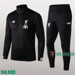 7-Futbol: La Nuevo Chandal Fc Liverpool Para Niños Medio Zip Negra 2019/2020