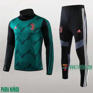 7-Futbol: La Nuevo Sudaderas Chandal Juventus Para Niños Cuello Alto Verde 2019/2020