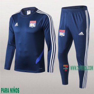 7-Futbol: Las Nuevas Sudaderas Chandal Olympique Lyon Para Niños Azul Marino 2019/2020