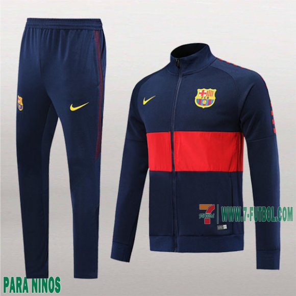 7-Futbol: La Nueva Chaquetas Chandal Fc Barcelona Para Niños Cremallera Azul Marino Roja 2019/2020