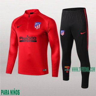 7-Futbol: La Nuevo Chandal Atletico Madrid Para Niños Medio Zip Roja 2019/2020