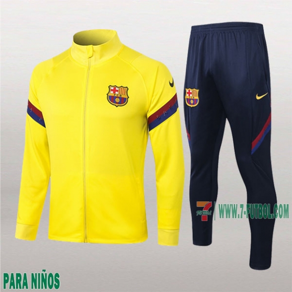 7-Futbol: La Nuevo Chaquetas Chandal Fc Barcelona Para Niños Cremallera Amarilla 2020/2021