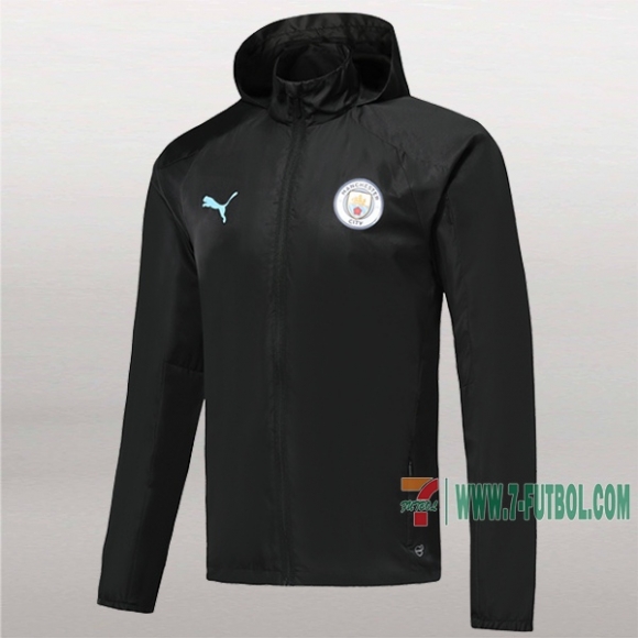 7-Futbol: Las Nuevas Chaqueta Rompeviento Del Manchester City Negra 2019/2020