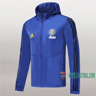 7-Futbol: Las Nuevas Chaqueta Rompeviento Del Manchester United Azul 2019/2020