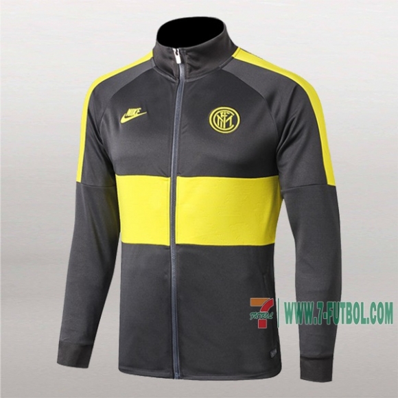 7-Futbol: Las Nuevas Chaqueta Del Inter Milan Gris/Amarilla 2019/2020