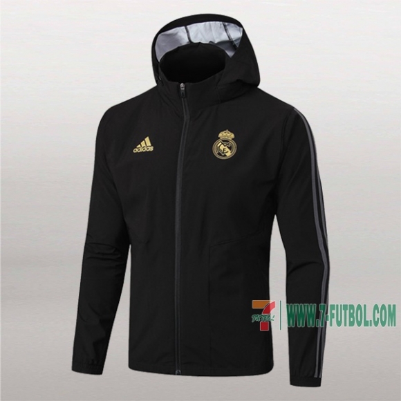 7-Futbol: Proveedores De Chaqueta Rompeviento Del Real Madrid Negra 2019/2020