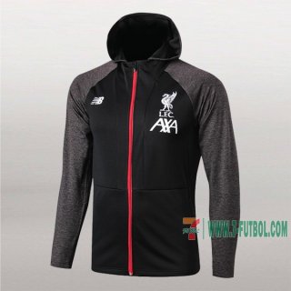 7-Futbol: Proveedores De Chaqueta Rompeviento Del Liverpool Fc Negra/Gris 2019/2020