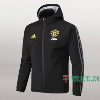 7-Futbol: Proveedores De Chaqueta Rompeviento Del Manchester United Negra 2019/2020