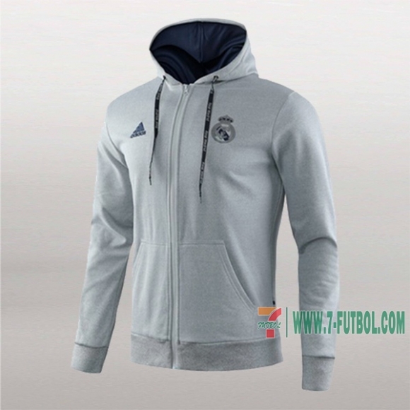 7-Futbol: Las Nuevas Chaqueta Del Real Madrid Con Capucha Gris 2019/2020