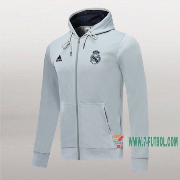 7-Futbol: Las Nuevas Chaqueta Del Real Madrid Con Capucha Gris 2019/2020