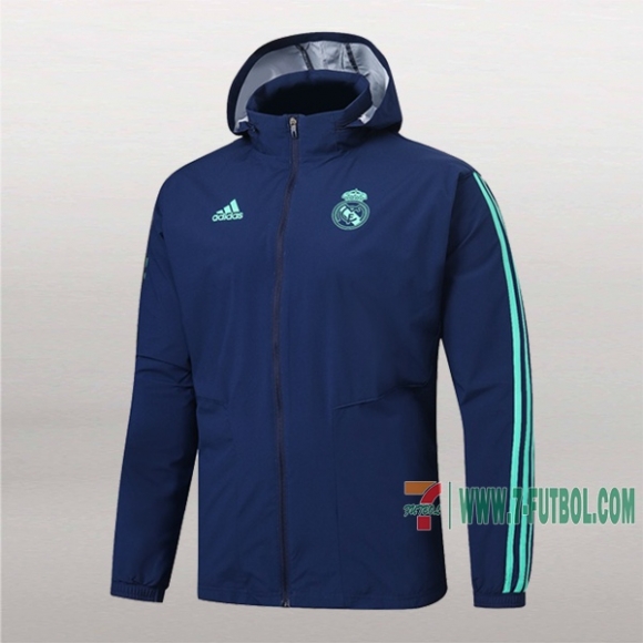 7-Futbol: Las Nuevas Chaqueta Rompeviento Del Real Madrid Azul Marino 2019/2020