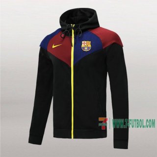 7-Futbol: Proveedores De Chaqueta Del Fc Barcelona Jordan Con Capucha Negra Azul Roja 2020/2021