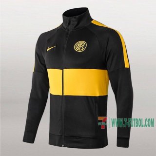 7-Futbol: Proveedores De Chaqueta Del Inter Milan Negra/Amarilla 2019/2020