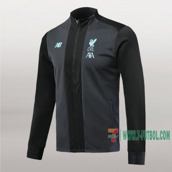 7-Futbol: La Nueva Chaqueta Del Liverpool Fc Negra/Gris 2019/2020