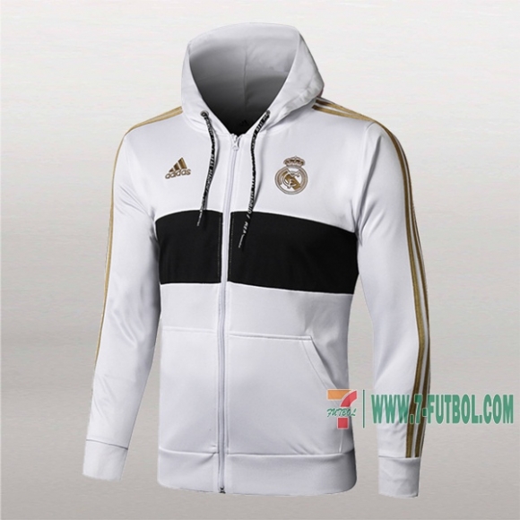 7-Futbol: Las Nuevas Chaqueta Del Real Madrid Con Capucha Blancas 2019/2020