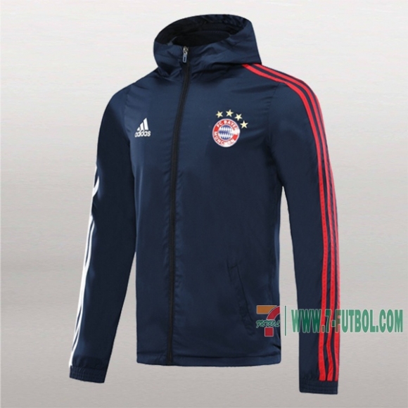 7-Futbol: Las Nuevas Chaqueta Rompeviento Del Bayern Munich Azul 2020/2021