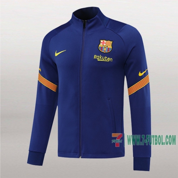 7-Futbol: La Nueva Chaqueta Del Fc Barcelona Azul 2020/2021