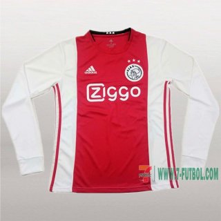 7-Futbol: Personalizar Primera Camiseta Futbol Ajax Amsterdam Manga Larga Hombre 2019-2020