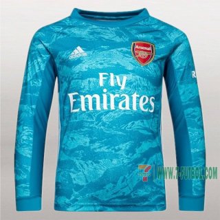 7-Futbol: Crea Tu Camiseta Futbol Arsenal Portero Manga Larga Hombre Azul 2019-2020