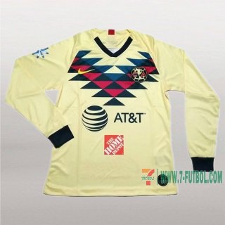 7-Futbol: Creacion De Primera Camiseta Futbol Club America Manga Larga Hombre 2019-2020