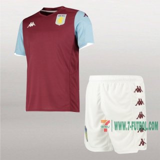 7-Futbol: Creacion De Primera Camiseta Aston Villa Niños 2019-2020