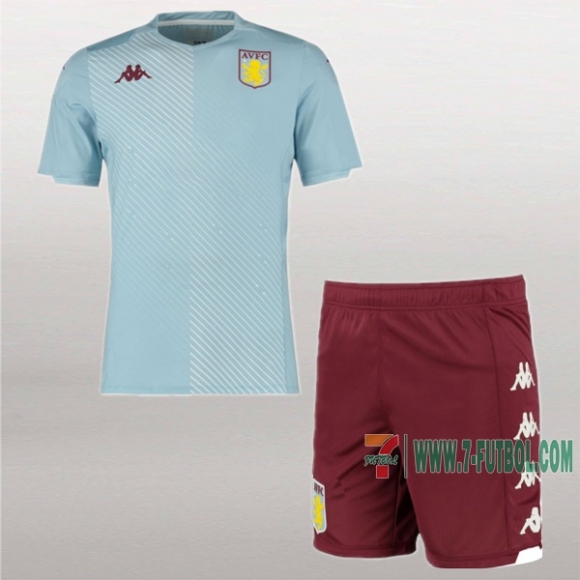 7-Futbol: Original Segunda Camiseta Aston Villa Niños 2019-2020 7-Futbol: Original Segunda Camiseta Aston Villa Niños 2019-2020